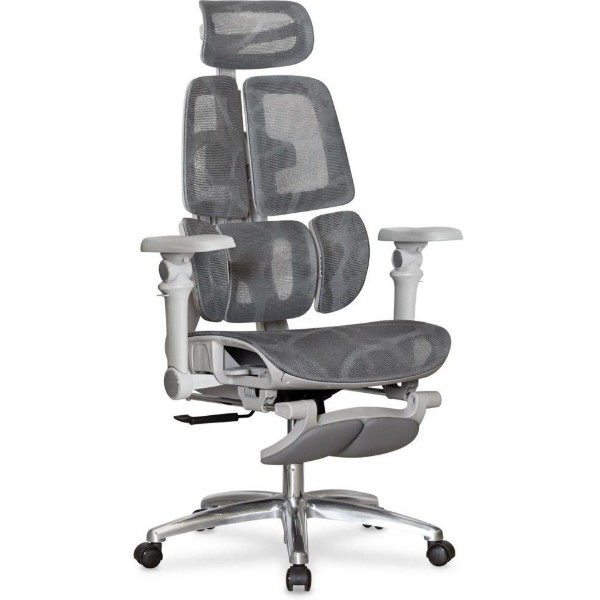 Фото - Кресло офисное Mealux S3 Air Plus Grey (HF-S3 M/G) Фото - Кресло офисное Mealux S3 Air Plus Grey (HF-S3 M/G)