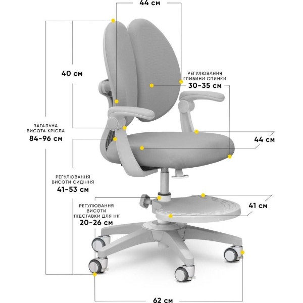 Фото - Кресло детское Mealux Sprint Duo Grey (Y-412 G)