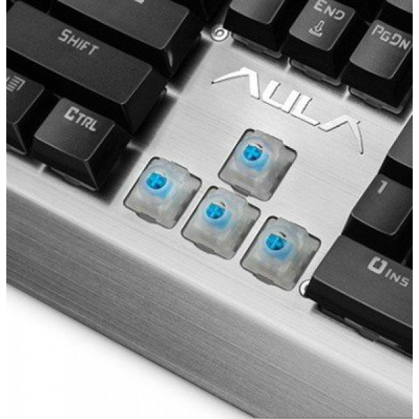 Клавиатура проводная игровая Aula Assault Mechanical KRGB BLU Metallic ...