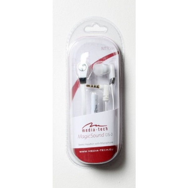 Фото - Наушники вкладыши Media-Tech Magicsound DS-2 White (MT3556W)