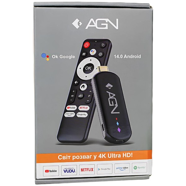 Фото - Стаціонарний медіаплеєр AGN Media Stick Black (AGNSTICK216)