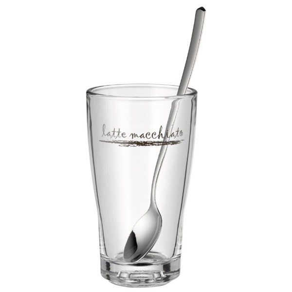 Фото - Набір склянок WMF 996269999 Clever&More Latte 6 шт 280 мл с ложками
