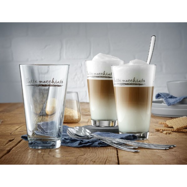 Фото - Набір склянок WMF 996269999 Clever&More Latte 6 шт 280 мл с ложками