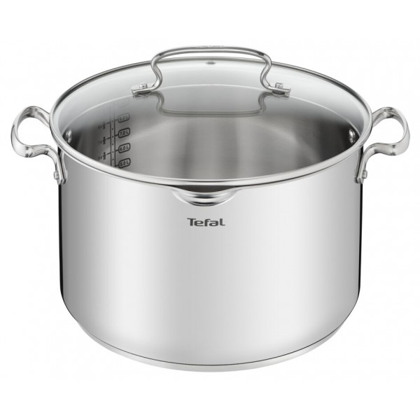 Фото - Набір посуду Tefal G718SA74 Duetto + 10 пр. Зі сковородою (кастр. 6,1/5,0/2,9/1,5 л., Ківш 1,5 л б/кр, сковорода 26 см)