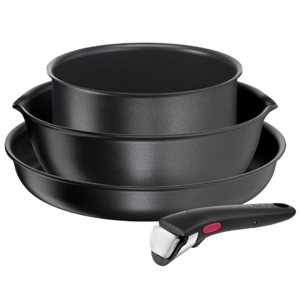 Фото - Набір посуду зі знімною ручкою Tefal L7629453  Ingenio Daily Chef 4 пр