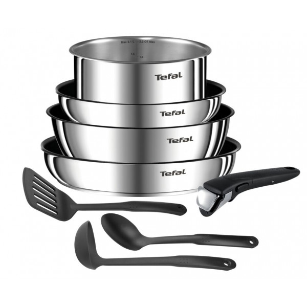 Фото - Набор посуды со съемной ручкой Tefal L948S804 Ingenio Emotion 8 пр.