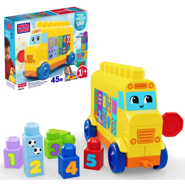 Фото - Пластиковый конструктор Mega Bloks Автобус с номером (JKG34)