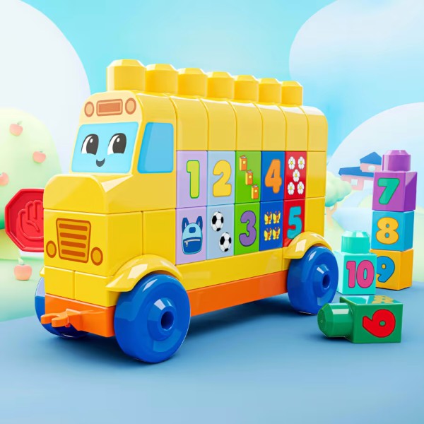 Фото - Пластиковый конструктор Mega Bloks Автобус с номером (JKG34)