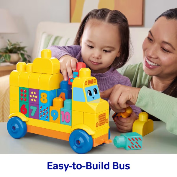Фото - Пластиковый конструктор Mega Bloks Автобус с номером (JKG34)