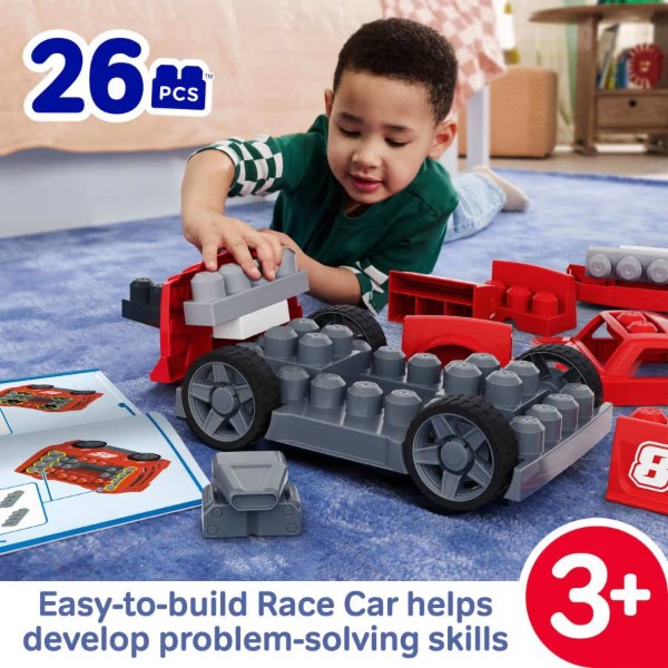 Фото - Пластиковий конструктор Mega Bloks 3-в-1 Гоночний автомобіль (JKG35)