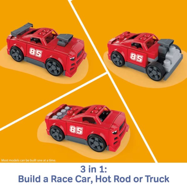 Фото - Пластиковий конструктор Mega Bloks 3-в-1 Гоночний автомобіль (JKG35)