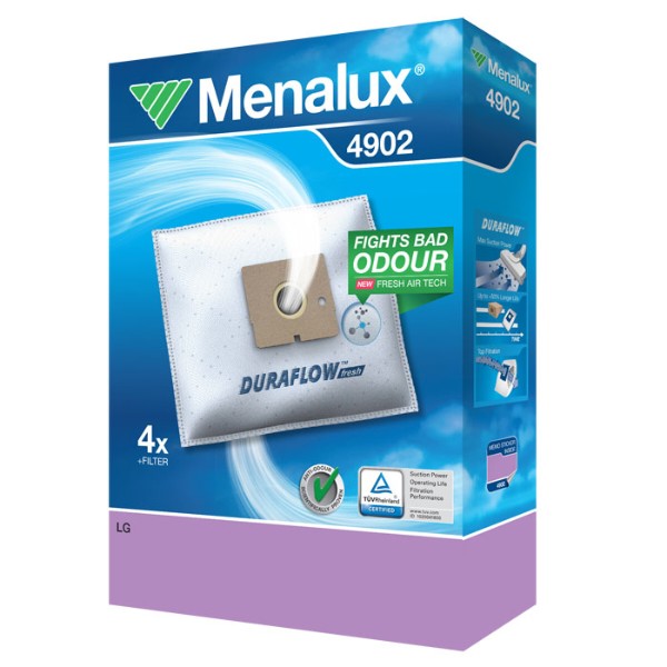 Фото - Набір мішків + фільтр для пилососа Menalux 4902