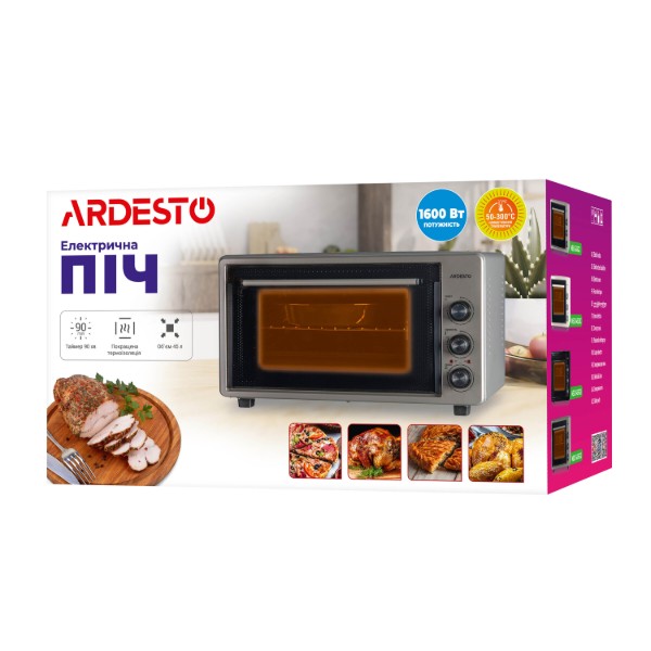 Фото - Піч електрична ARDESTO MEO-S45FGB Black