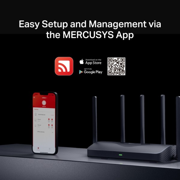 Фото - Маршрутизатор інтернет WiFi7 Mercusys MR47BE