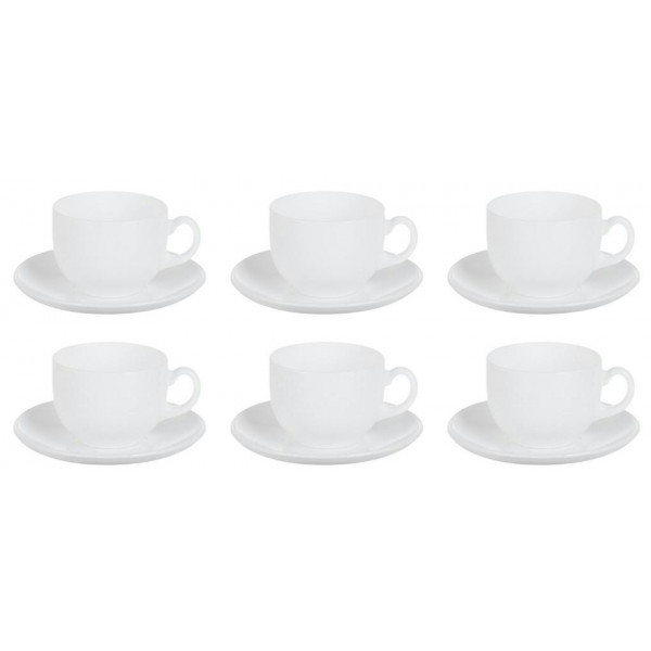 Фото - Набір чашок Luminarc Essence White 6х220 мл (P3380)