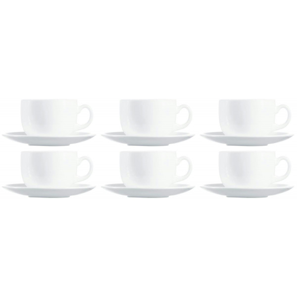 Фото - Набір чашок Luminarc Essence White 6х90 мл (P3404)