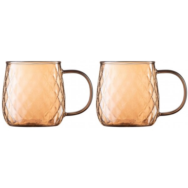 Фото - Набір чашок Ardesto Golden Moon 350 мл 2 шт. (AR2635GG)