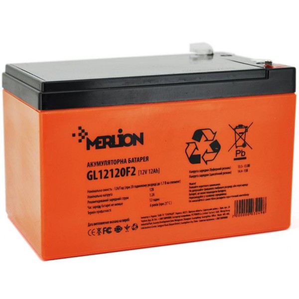 Фото - Аккумулятор для ИБП Merlion 12V-12Ah GEL (GL12120F2 GEL)