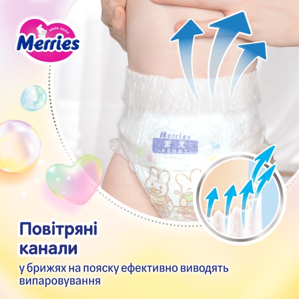 Фото - Одноразовые подгузники-трусики MERRIES Размер XXL (15-28 кг), 24 шт. (320314)