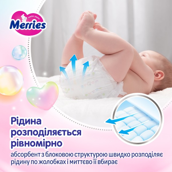 Фото - Одноразовые подгузники-трусики MERRIES Размер L (9-14 кг.), 44 шт. (438085)