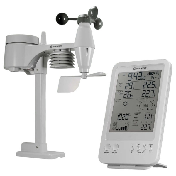 Фото - Метеостанція Bresser Weather Center 5-in-1 White (7002511)