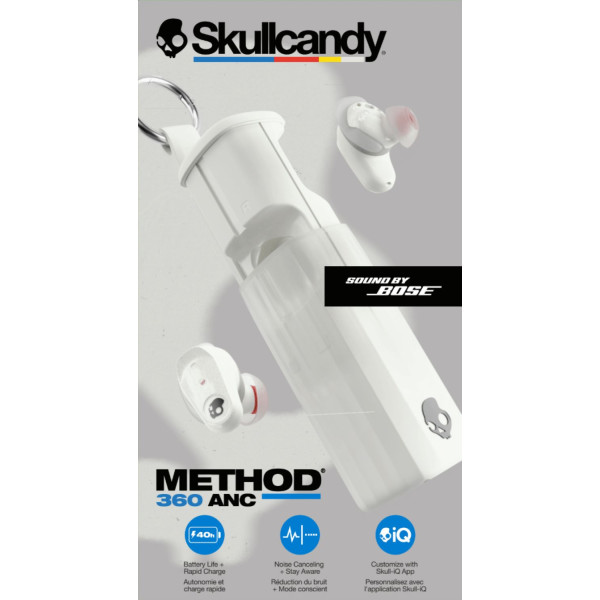 Фото - Навушники вкладиші бездротові TWS Skullcandy Method 360 ANC True wireless Bone (S2MTW-T001)