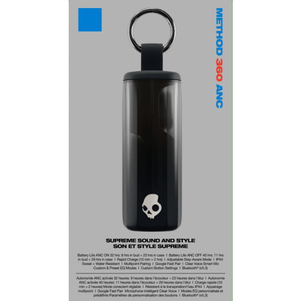 Фото - Навушники вкладиші бездротові TWS Skullcandy Method 360 ANC True wireless Black (S2MTW-T740)
