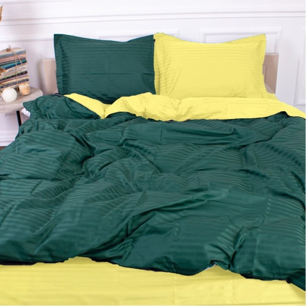 Фото - Комплект постільної білизни дитячий MirSon Satin Stripe 30-0017 + 30-0003 Kleiton 110х140 (2200005247259)