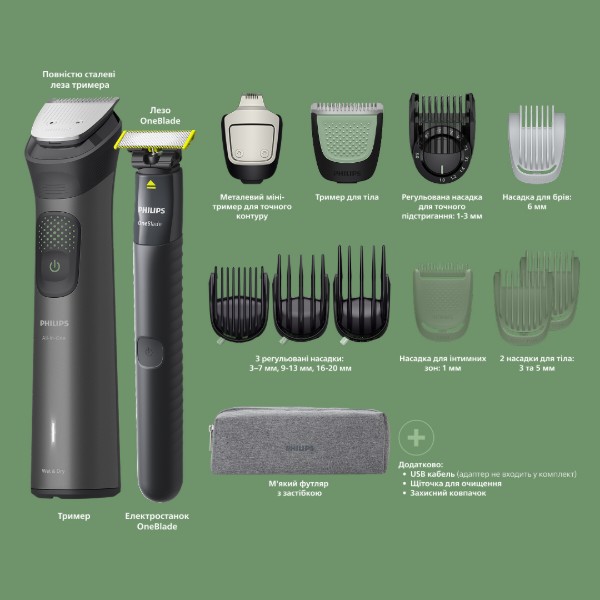 Фото - Тример універсальний Philips MG9531/15 серії 9000 (15-в-1)