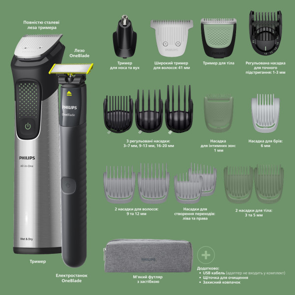 Фото - Триммер универсальный Philips MG9558/15 серии 9000 (20-в-1)
