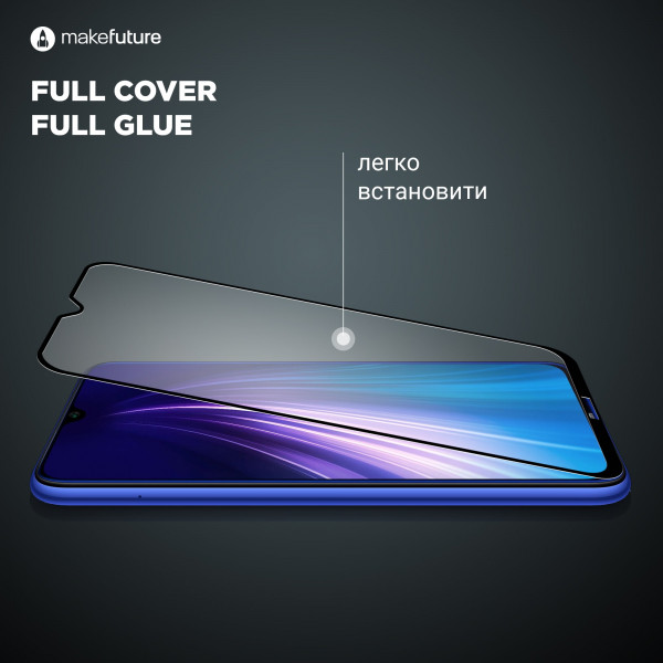 Фото - Защитное стекло для смартфона MakeFuture Full Cover Full Glue для Samsung A22 (MGF-SA22)