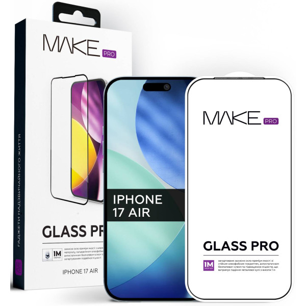 Фото - Захисне скло для смартфону MAKE Pro for Apple iPhone 17 Air (MGP-AI17A)