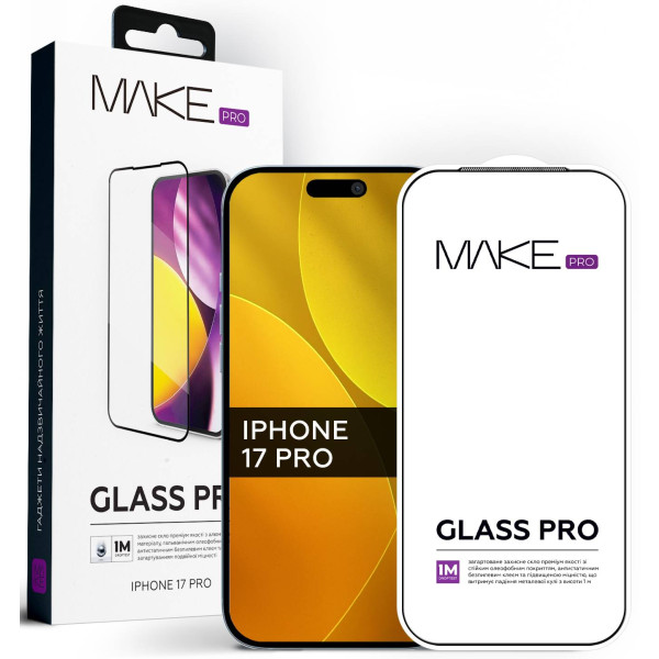 Фото - Захисне скло для смартфону MAKE Pro for Apple iPhone 17 Pro (MGP-AI17P)