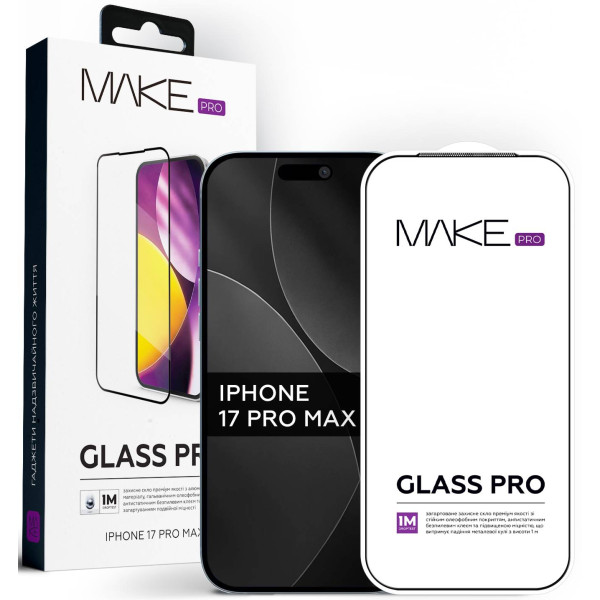 Фото - Захисне скло для смартфону MAKE Pro for Apple iPhone 17 Pro Max (MGP-AI17PM)