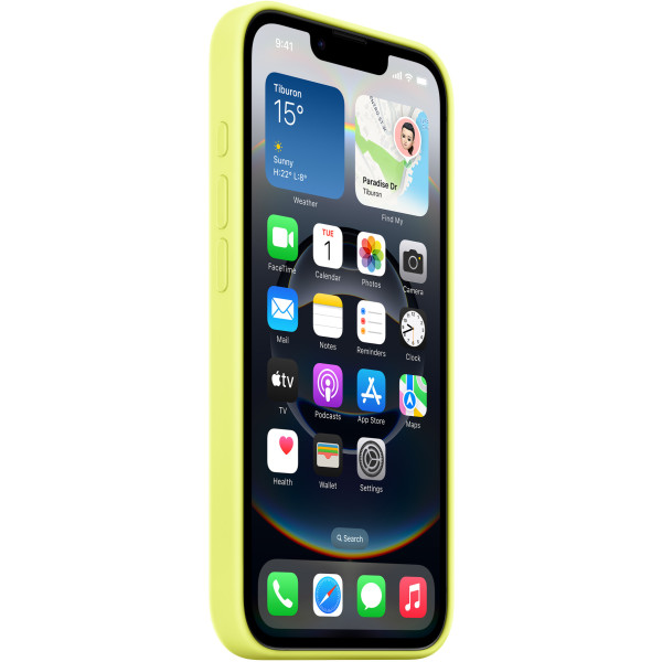 Фото - Чохол для смартфону Apple Silicone Case iPhone 16e Neon Yellow (MGYW4)