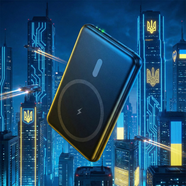 Фото - Батарея мобильная HOCO J140A Tony Magnetic MagSafe 15W + PD20W (5000 mAh) Black (714866)