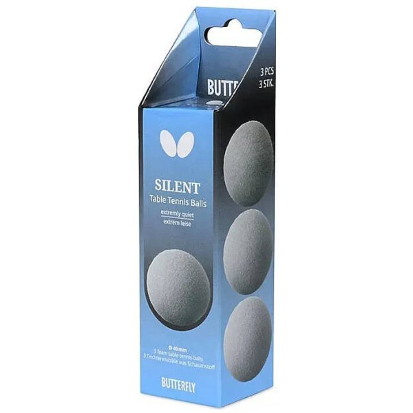 Фото - Набор мячей для настольного тенниса Butterfly Silent Balls 3 шт. (7252550540)