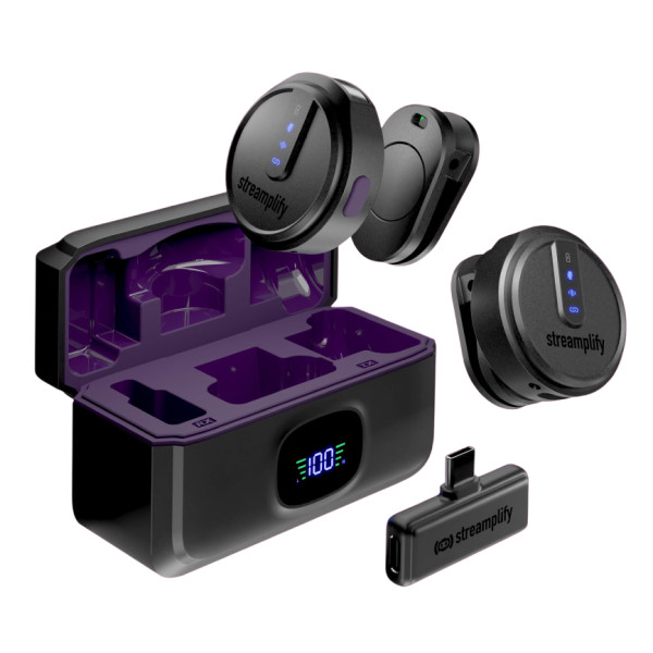 Фото - Микрофон для смартфона Streamplify MIC GO-48-WL Black (SPML-MG1C051.11)