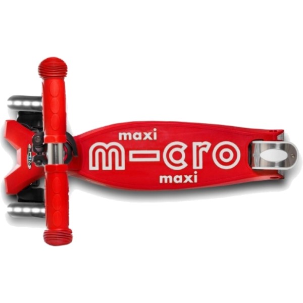 Фото - Триколісний самокат Micro Maxi Deluxe Red LED (MMD068)
