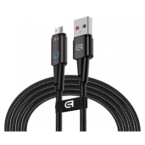Фото - Кабель Armorstandart AT-AM USB Type A to micro USB 12W 1,2m Black (ARM75866)