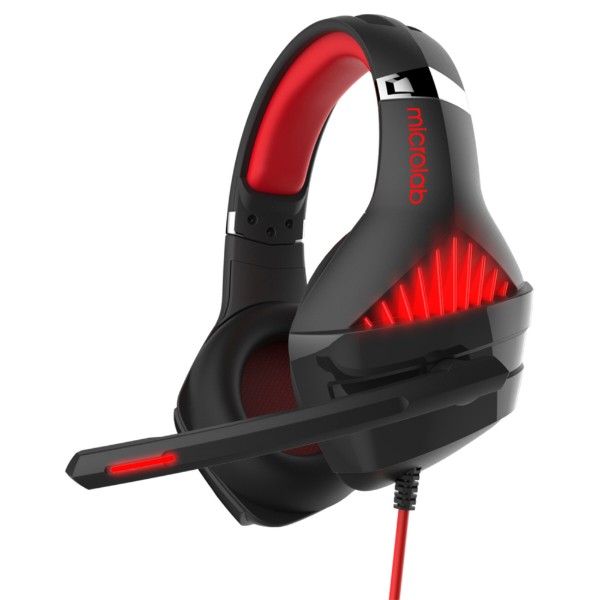 Фото - Гарнитура проводная игровая Microlab G6 Black+Red
