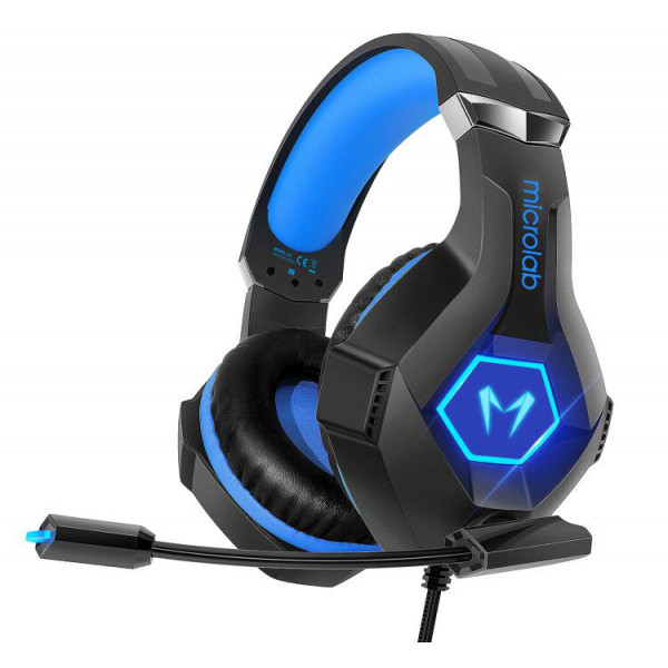 Фото - Гарнітура дротова ігрова Microlab G7 Black+Blue