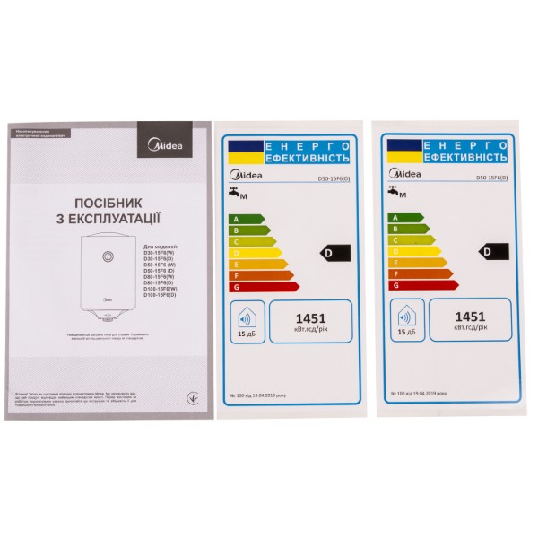Фото - Водонагреватель Midea D50-15F6(D)
