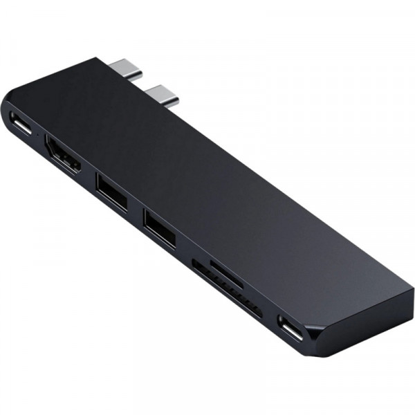 Фото - Хаб USB Satechi Aluminum USB-C Pro Hub Slim Adapter Midnight (ST-HUCPHSD)