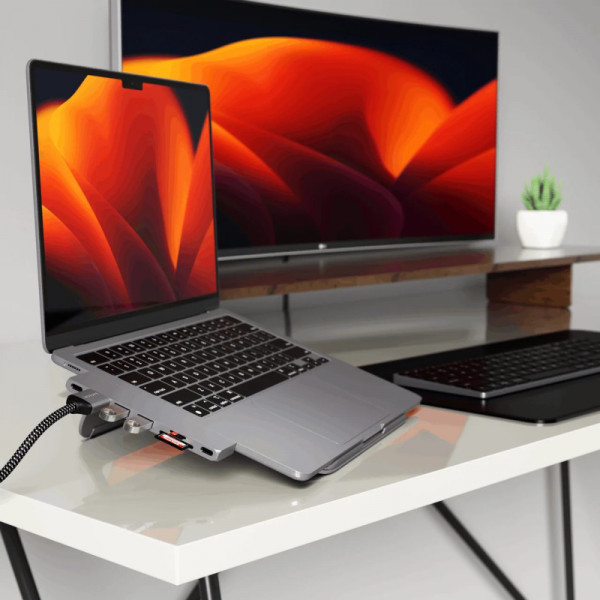 Фото - Хаб USB Satechi Aluminum USB-C Pro Hub Slim Adapter Midnight (ST-HUCPHSD)