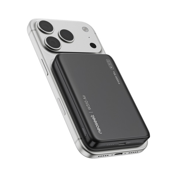 Фото - Батарея мобільна MiiiW Neoseek Ultra-Thin Magnetic Power Bank W310 Air 33W 10000mAh Titanium Black (iPB1007s)