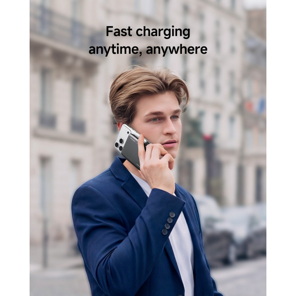 Фото - Батарея мобільна MiiiW Neoseek Ultra-Thin Magnetic Power Bank W310 Air 33W 10000mAh Titanium Black (iPB1007s)