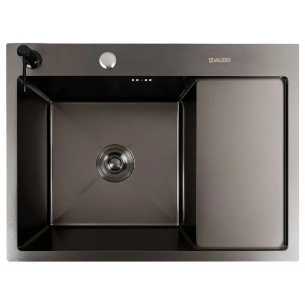 Фото - Мойка кухонная VALESO CM 65х50 L PVD Black Handmade (3.0/1.0)