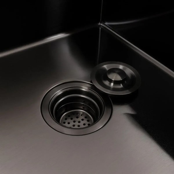Фото - Мойка кухонная VALESO CM 65х50 R PVD Black Handmade (3.0/1.0)