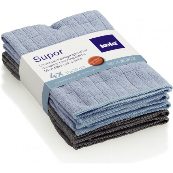 Фото - Салфетка бытовая Kela Supor 35x35 см 4 шт. Blue (12730)